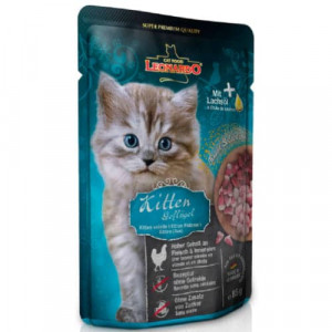 LEONARDO KITTEN POULTRY konservi kaķēniem Putnu gaļa buljonā 85g